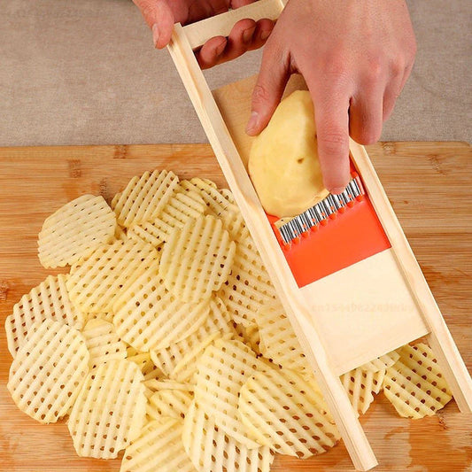 Potato Slicer Cut Potato Grid Artifact Grid Wipe Grid Knife Vegetable Cutter Wave Knife Cut Flower Knife Gadgets Accessories