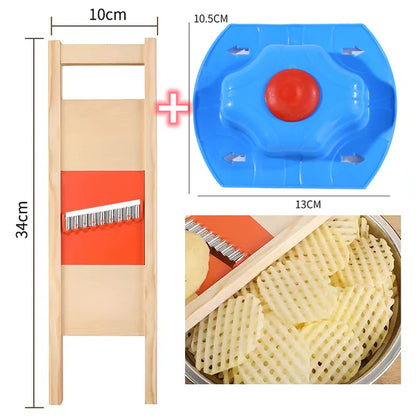 Potato Slicer Cut Potato Grid Artifact Grid Wipe Grid Knife Vegetable Cutter Wave Knife Cut Flower Knife Gadgets Accessories