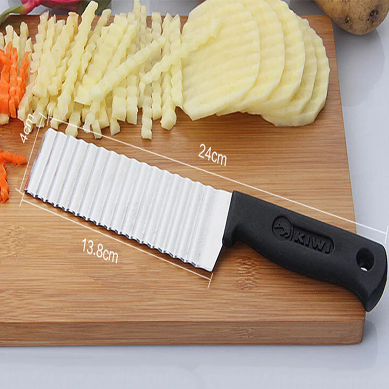 Potato Slicer Cut Potato Grid Artifact Grid Wipe Grid Knife Vegetable Cutter Wave Knife Cut Flower Knife Gadgets Accessories